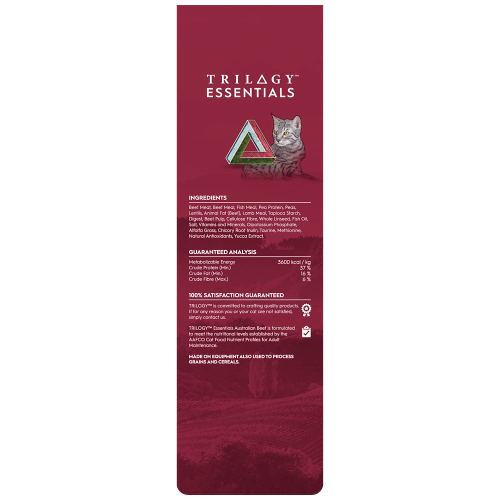 Trilogy Essentials Complete Prey Kibble Australian Beef Dry Cat Food