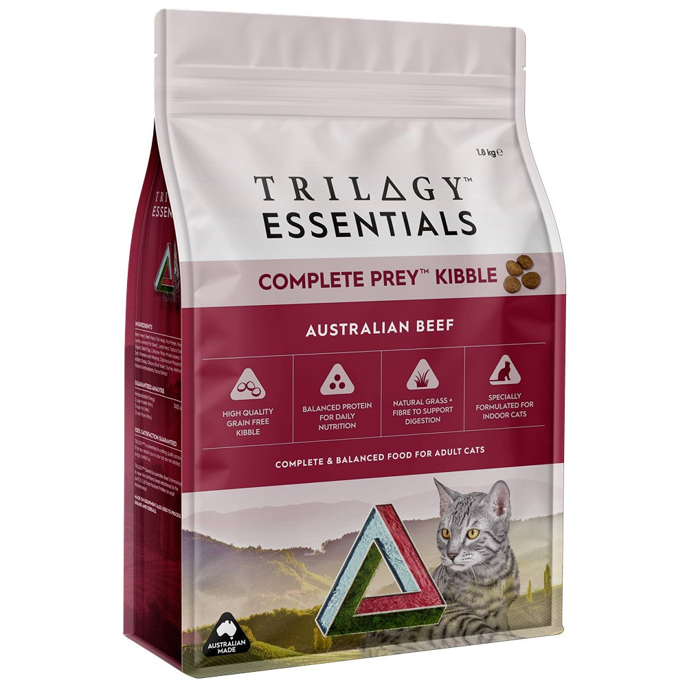 Trilogy Essentials Complete Prey Kibble Australian Beef Dry Cat Food