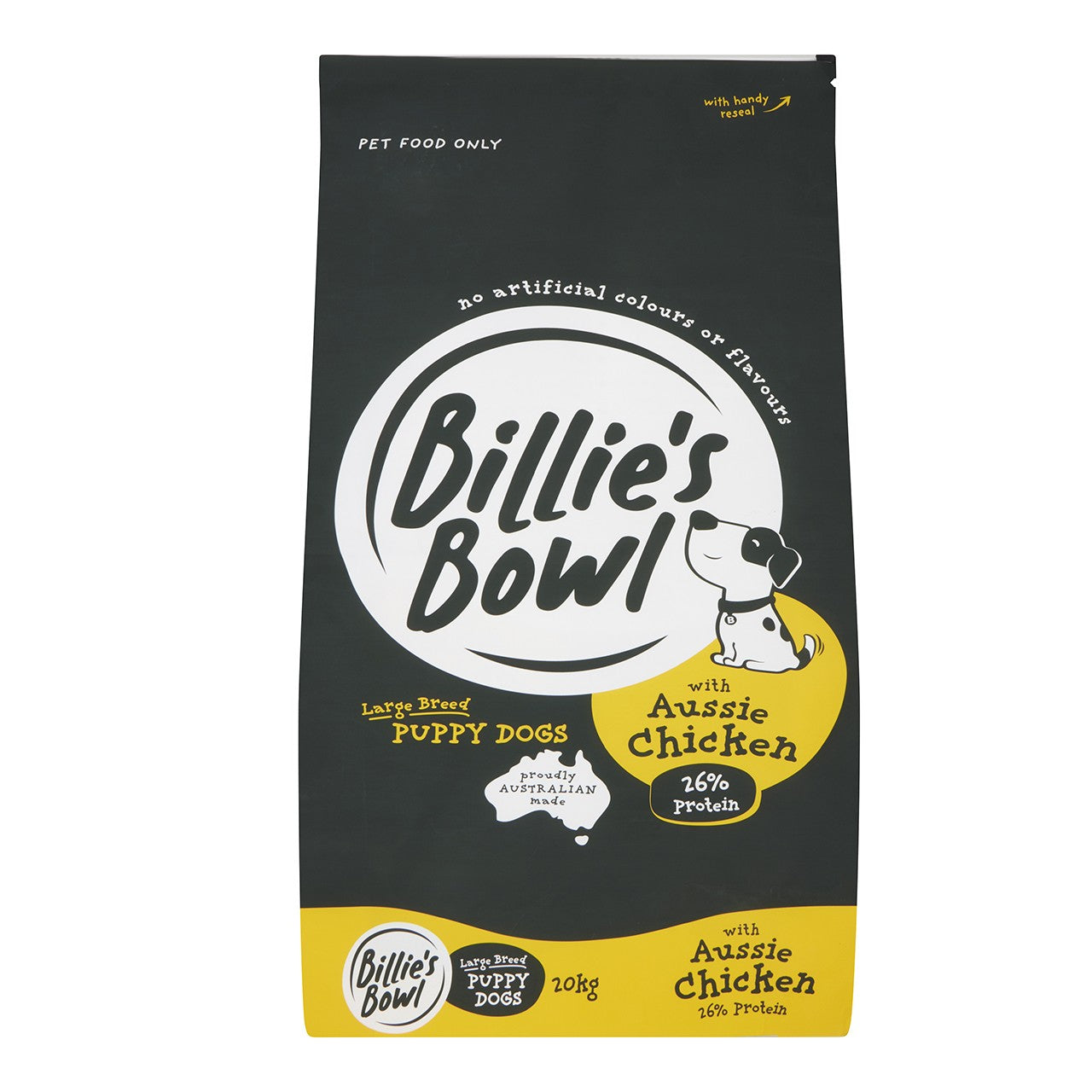 Billie's Bowl Large Breed Puppy with Aussie Chicken Dry Dog Food