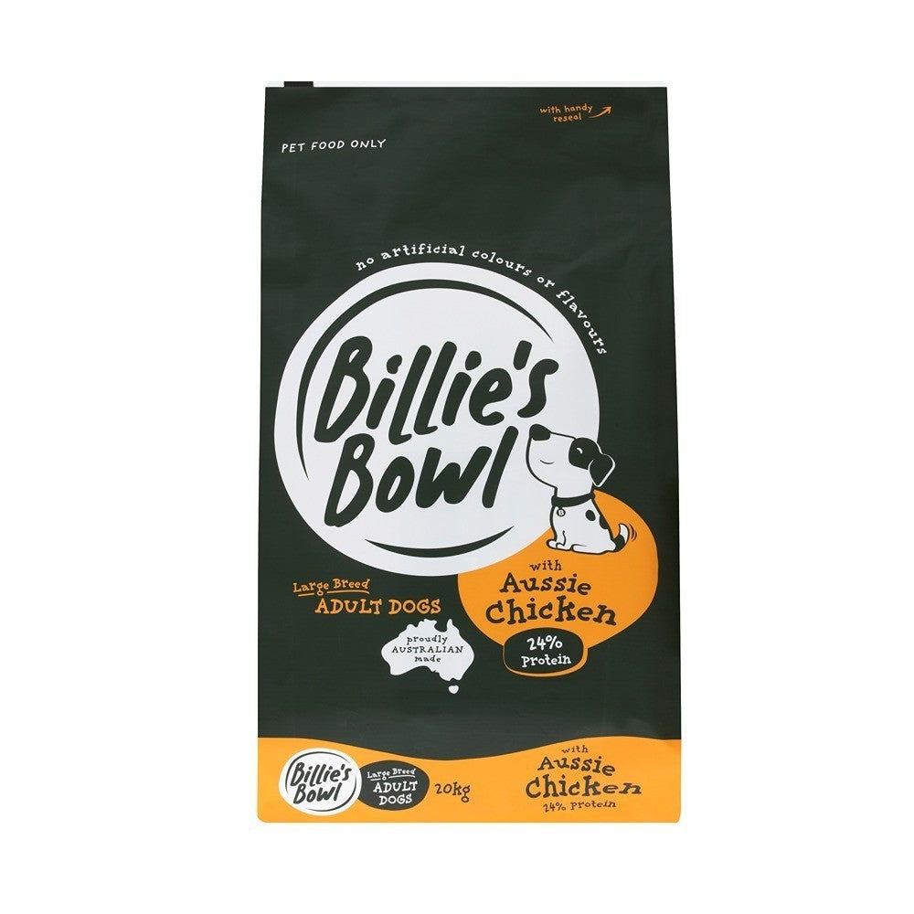 Billie's Bowl Large Breed Adult with Aussie Chicken Dry Dog Food