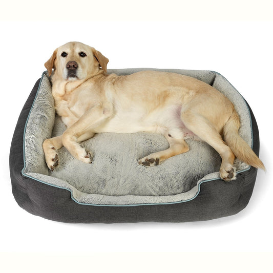 Lexi & Me Bolster Pet Bed Grey