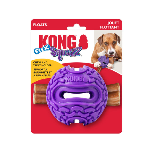 Kong Squeezz Flex Treat Dispenser Ball Dog Toy