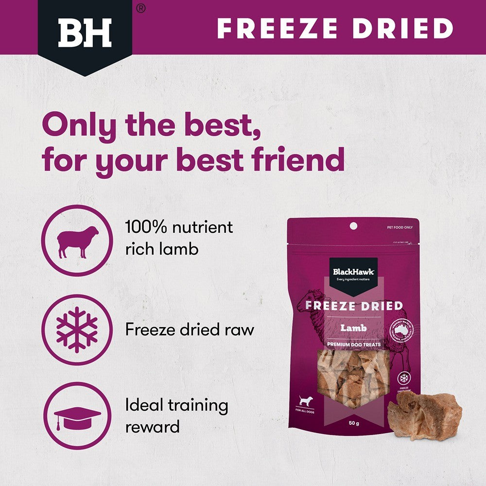 Black Hawk Freeze Dried Lamb Dog Treats