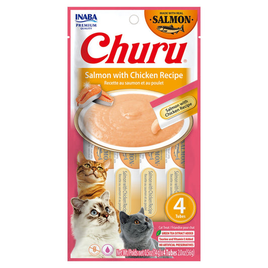 Inaba Churu Salmon & Chicken Recipe Cat Treat