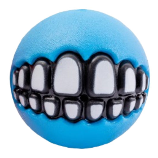 Rogz Grinz Squeaks Ball Dog Toy