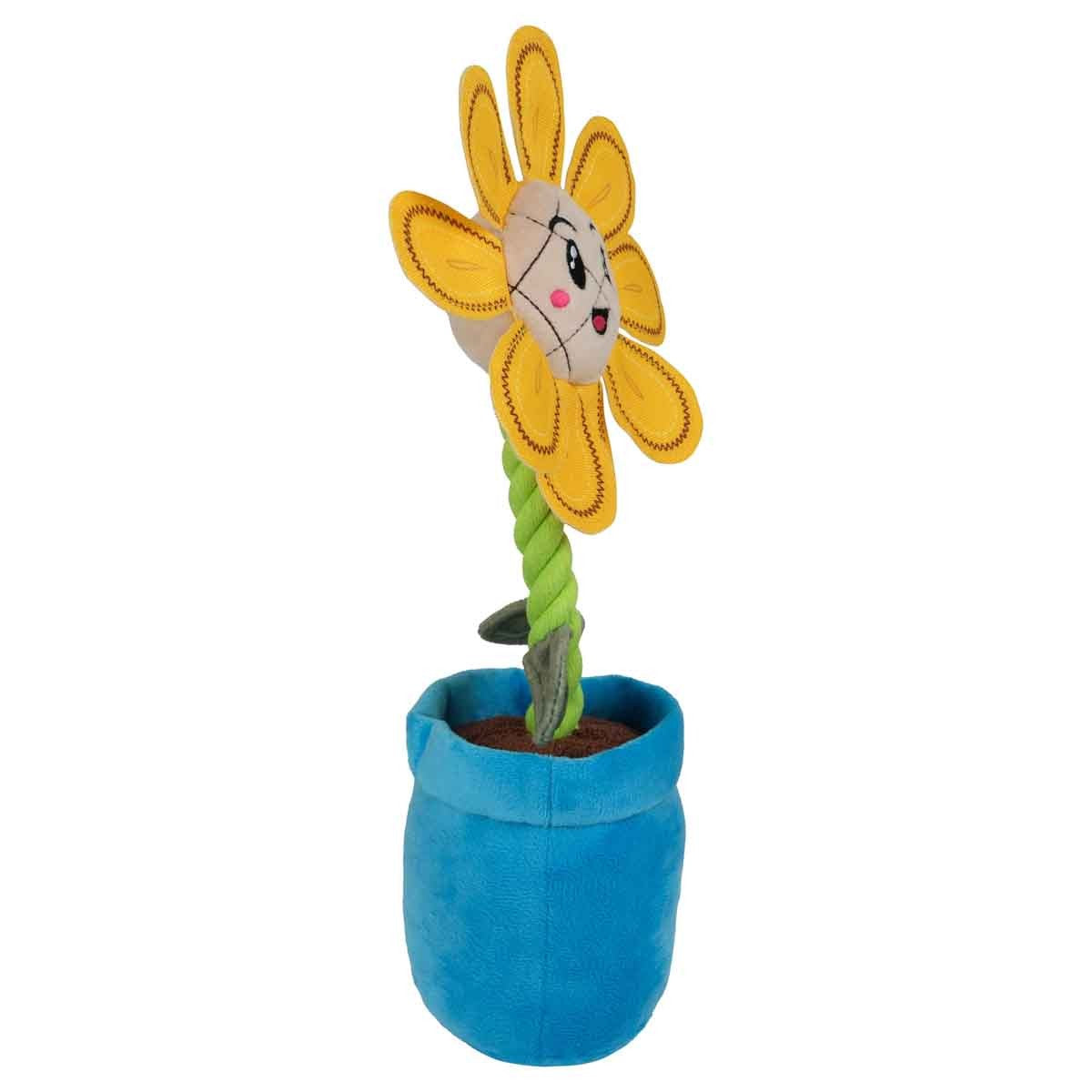 Garden Sunflower Plush Rope Dog Toy