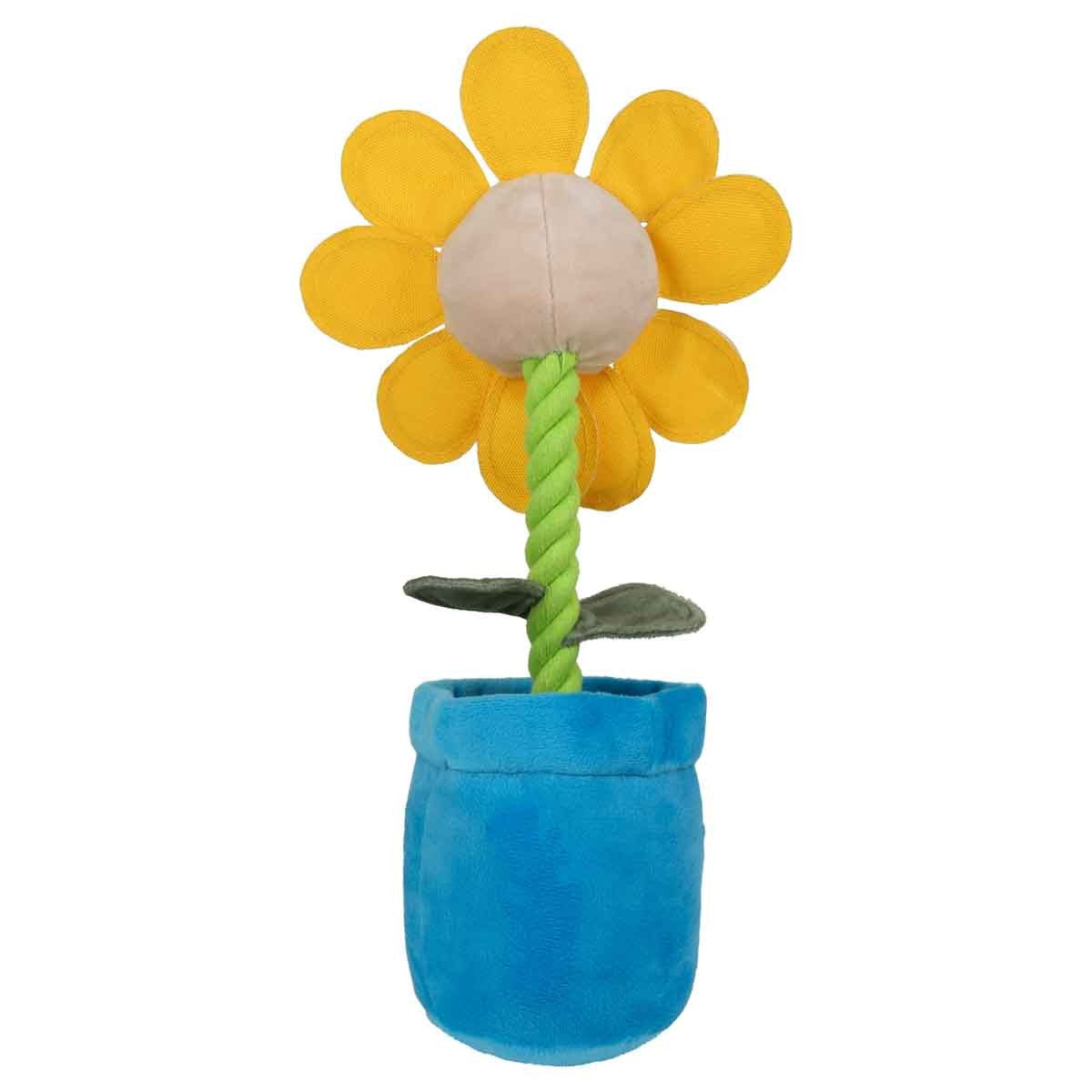 Garden Sunflower Plush Rope Dog Toy