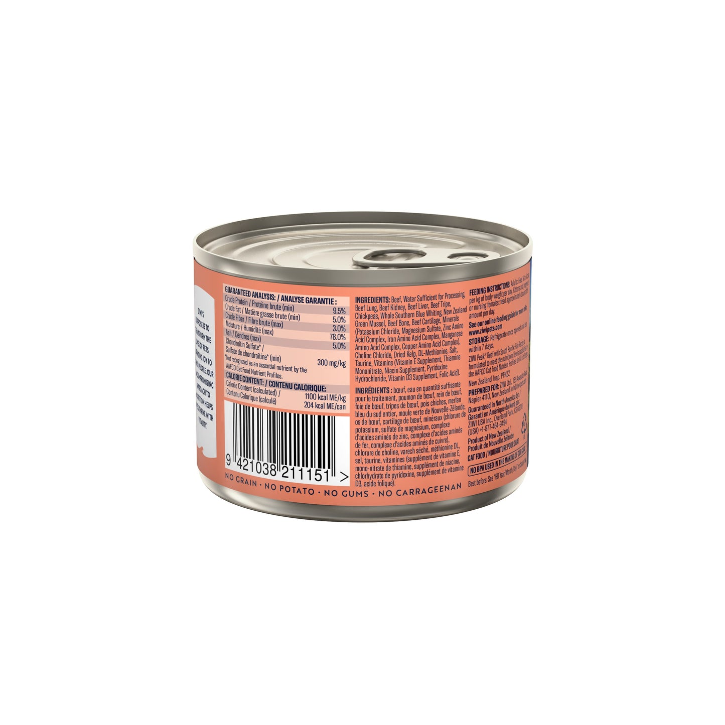 Ziwi Peak Beef & South Pacific Fish Wet Cat Food