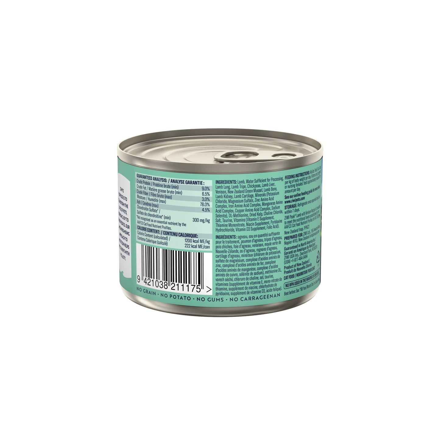 Ziwi Peak Lamb & Venison Wet Cat Food