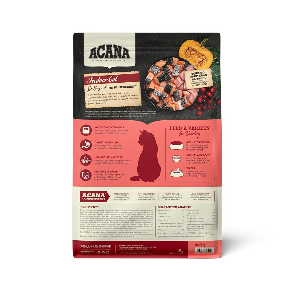 Acana Adult Indoor High Protein Dry Cat Food