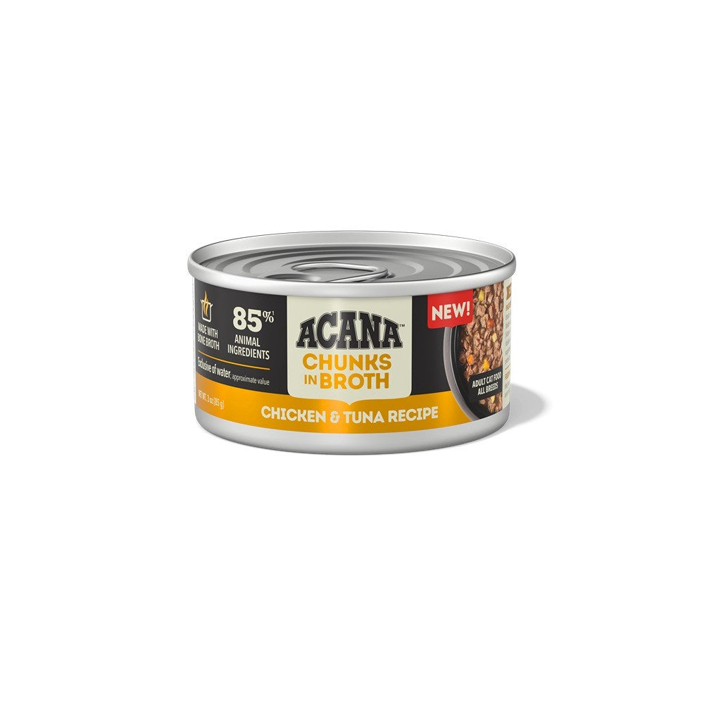 Acana Adult Chunks in Broth Chicken & Tuna Wet Cat Food