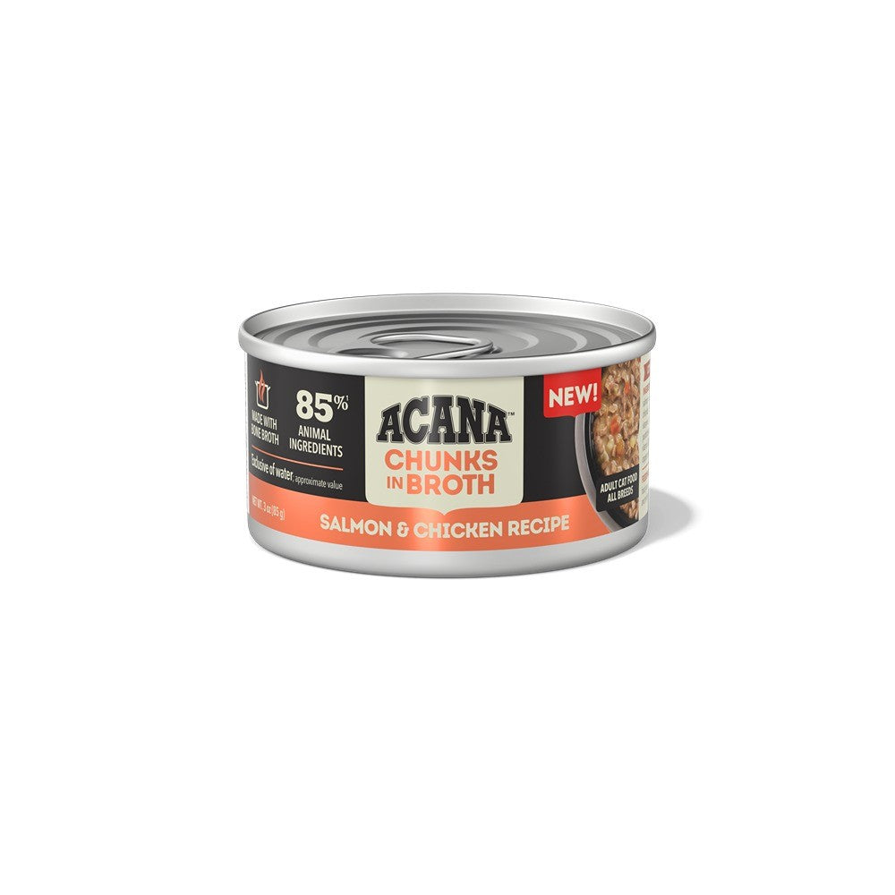 Acana Chunks in Broth Salmon & Chicken Adult Wet Cat Food