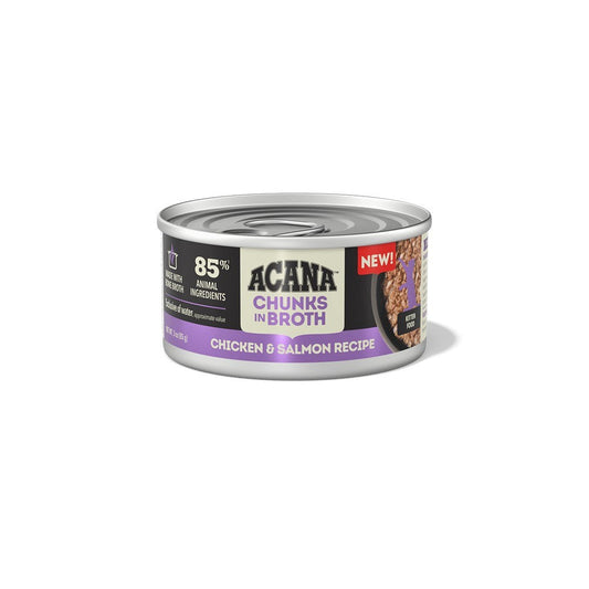 Acana Chunks in Broth Chicken & Salmon Kitten Wet Cat Food