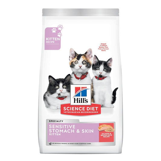 Hill's Science Diet Kitten Sensitive Stomach & Skin Salmon Dry Cat Food