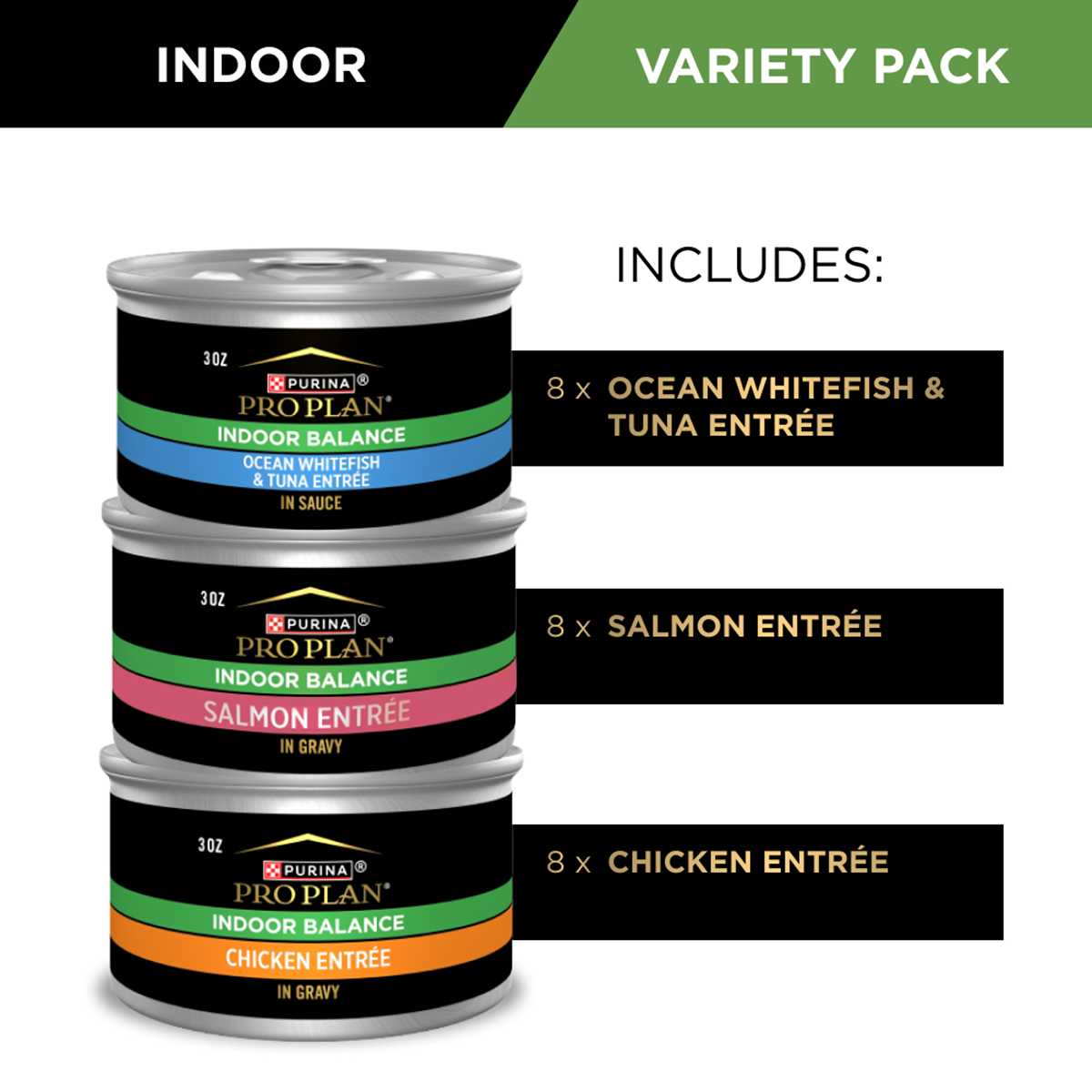 Pro Plan Adult Indoor Balance Variety Wet Cat Food