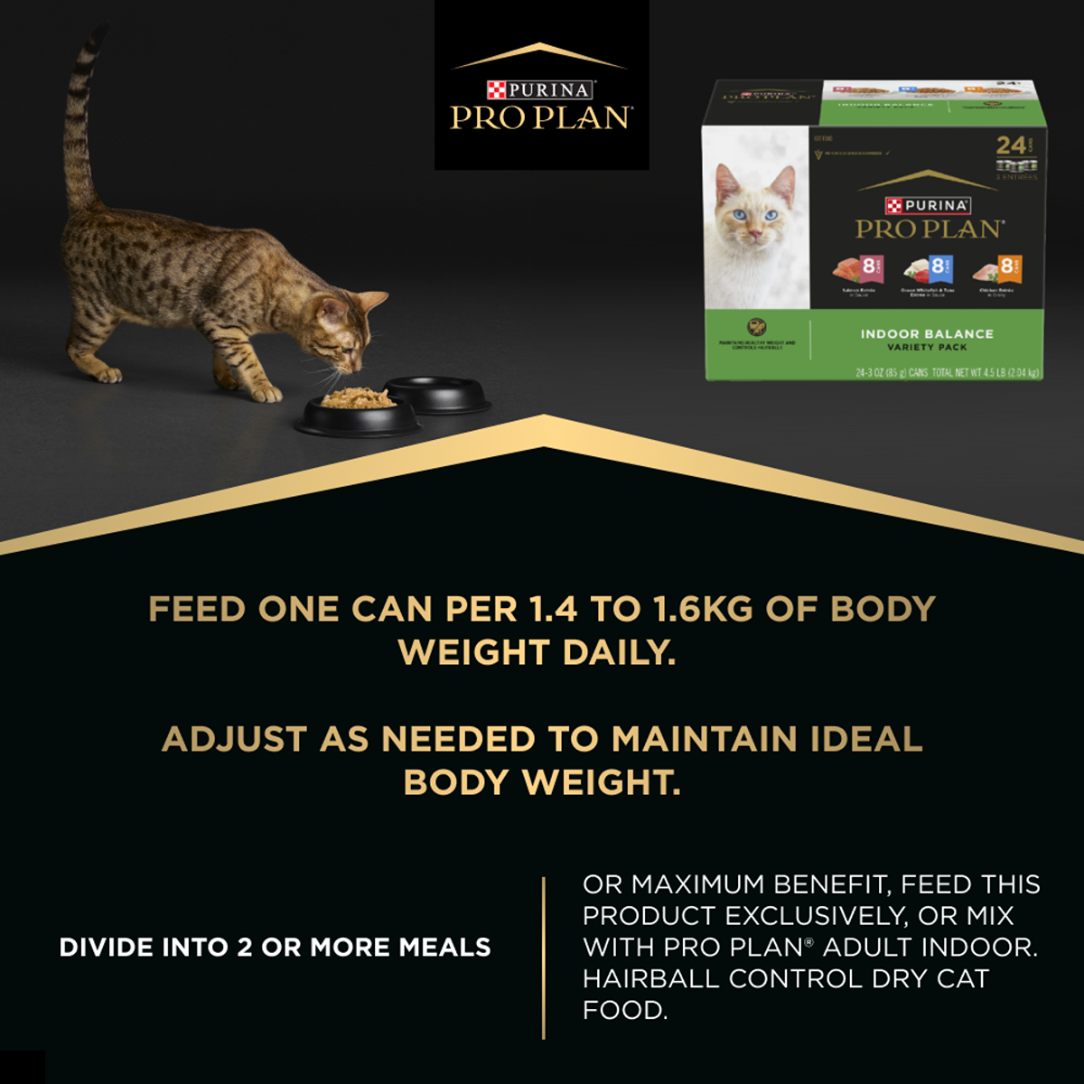 Pro Plan Adult Indoor Balance Variety Wet Cat Food