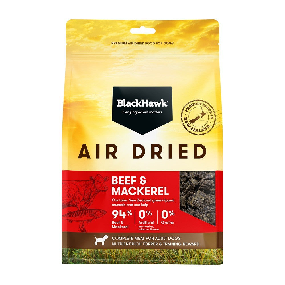 Black Hawk Air Dried Beef and Mackerel Dry Dog Food