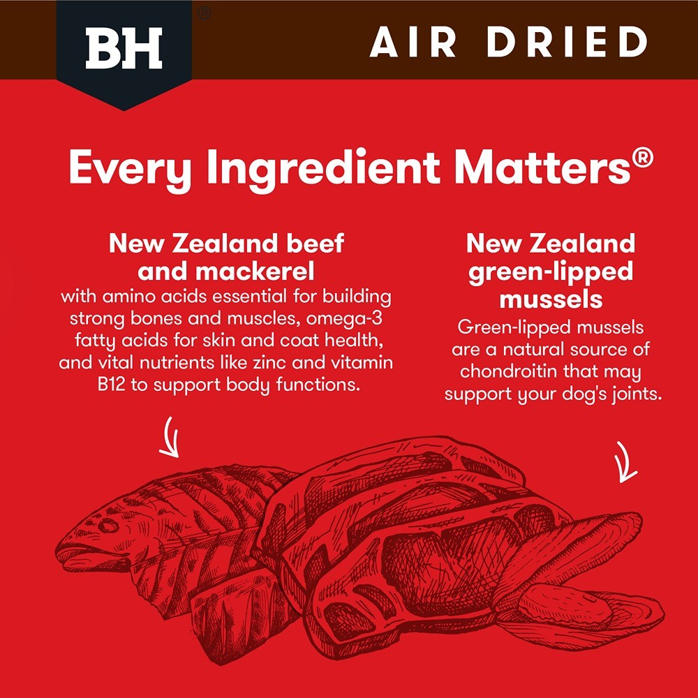 Black Hawk Air Dried Beef and Mackerel Dry Dog Food