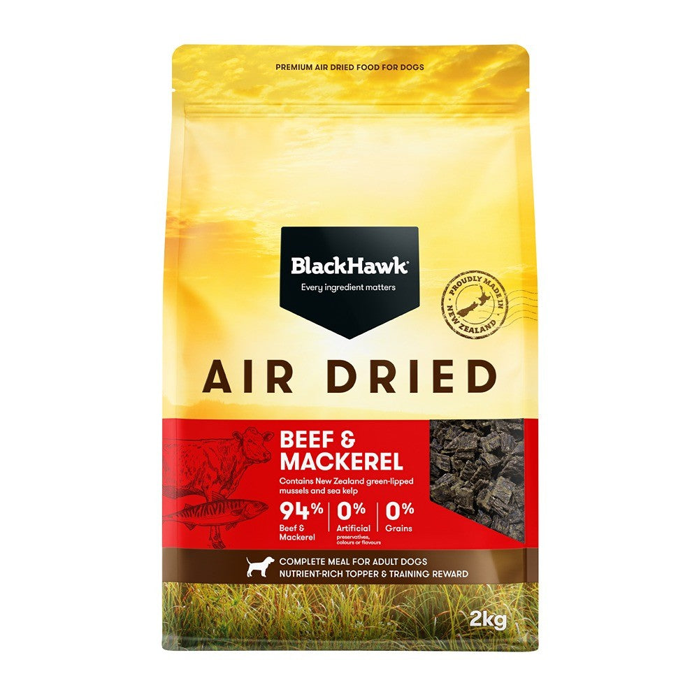 Black Hawk Air Dried Beef and Mackerel Dry Dog Food