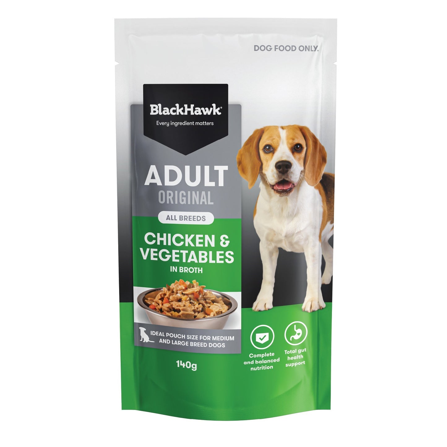 Black Hawk Medium to Large Breed Adult Chicken & Vegetables Wet Dog Food