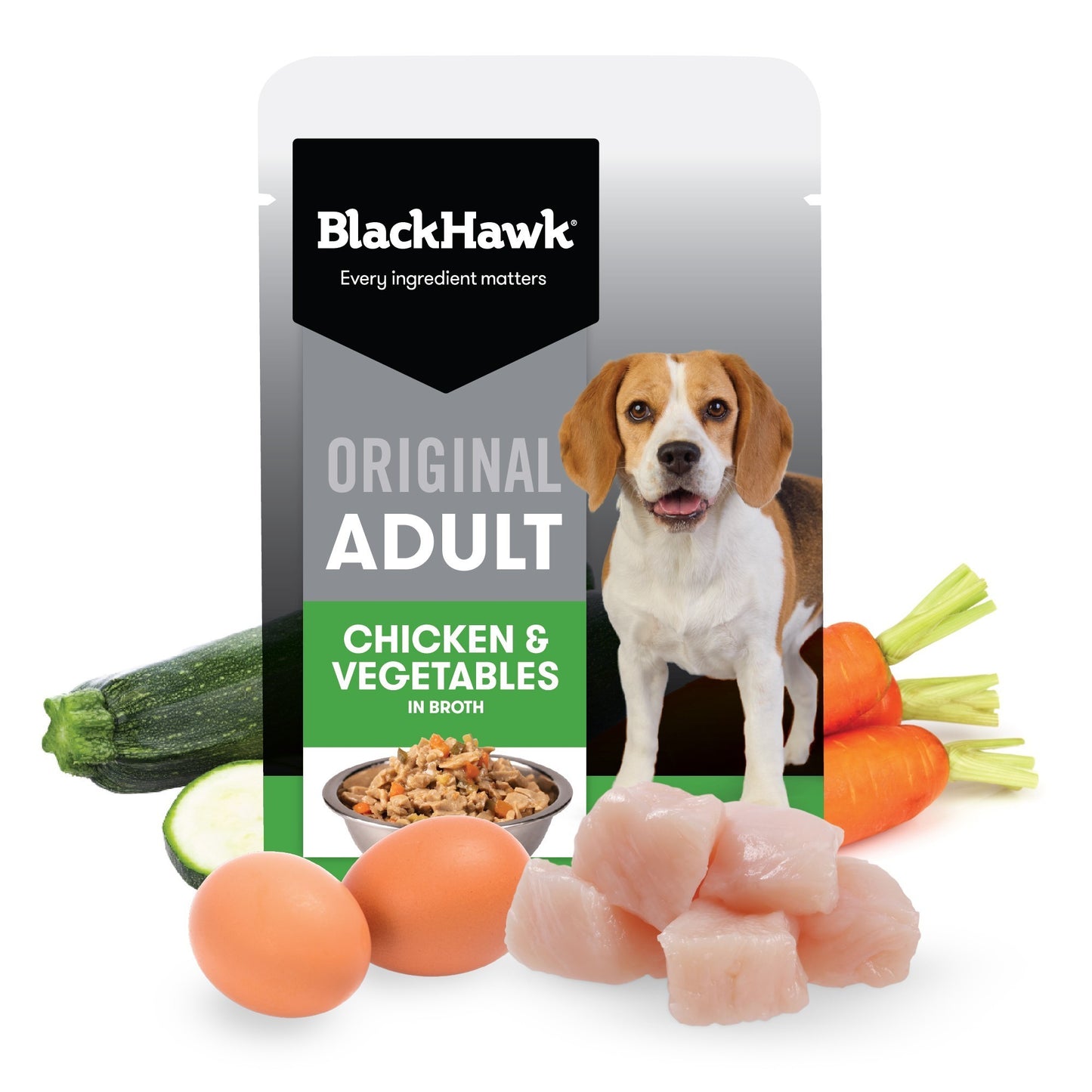 Black Hawk Medium to Large Breed Adult Chicken & Vegetables Wet Dog Food