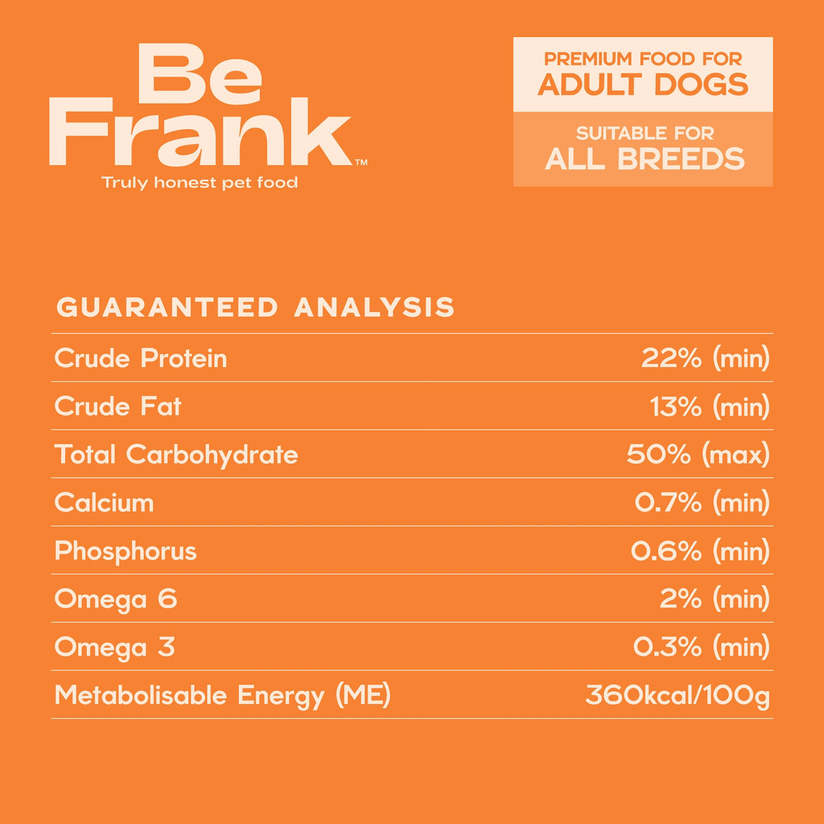 Be Frank Core Adult Chicken Dry Dog Food