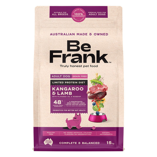 Be Frank LPD Grain Free Adult Kangaroo & Lamb Dry Dog Food
