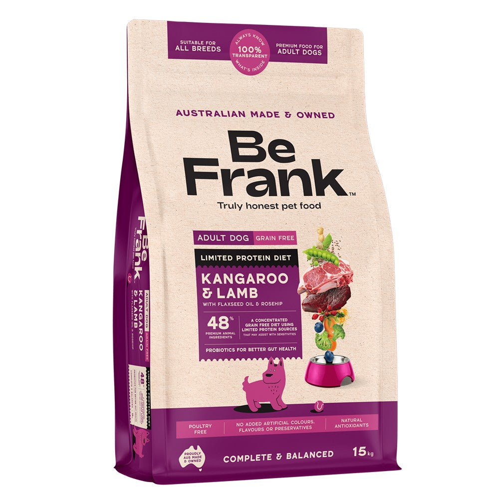 Be Frank LPD Grain Free Adult Kangaroo & Lamb Dry Dog Food