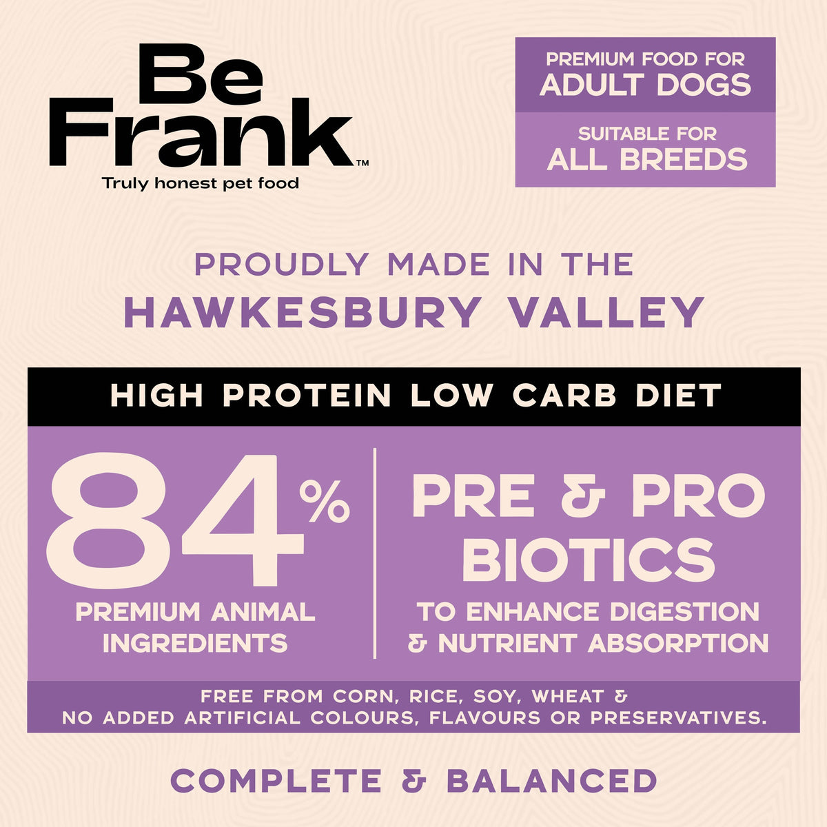 Be Frank Adult Native Harvest Original Blend Dry Dog Food