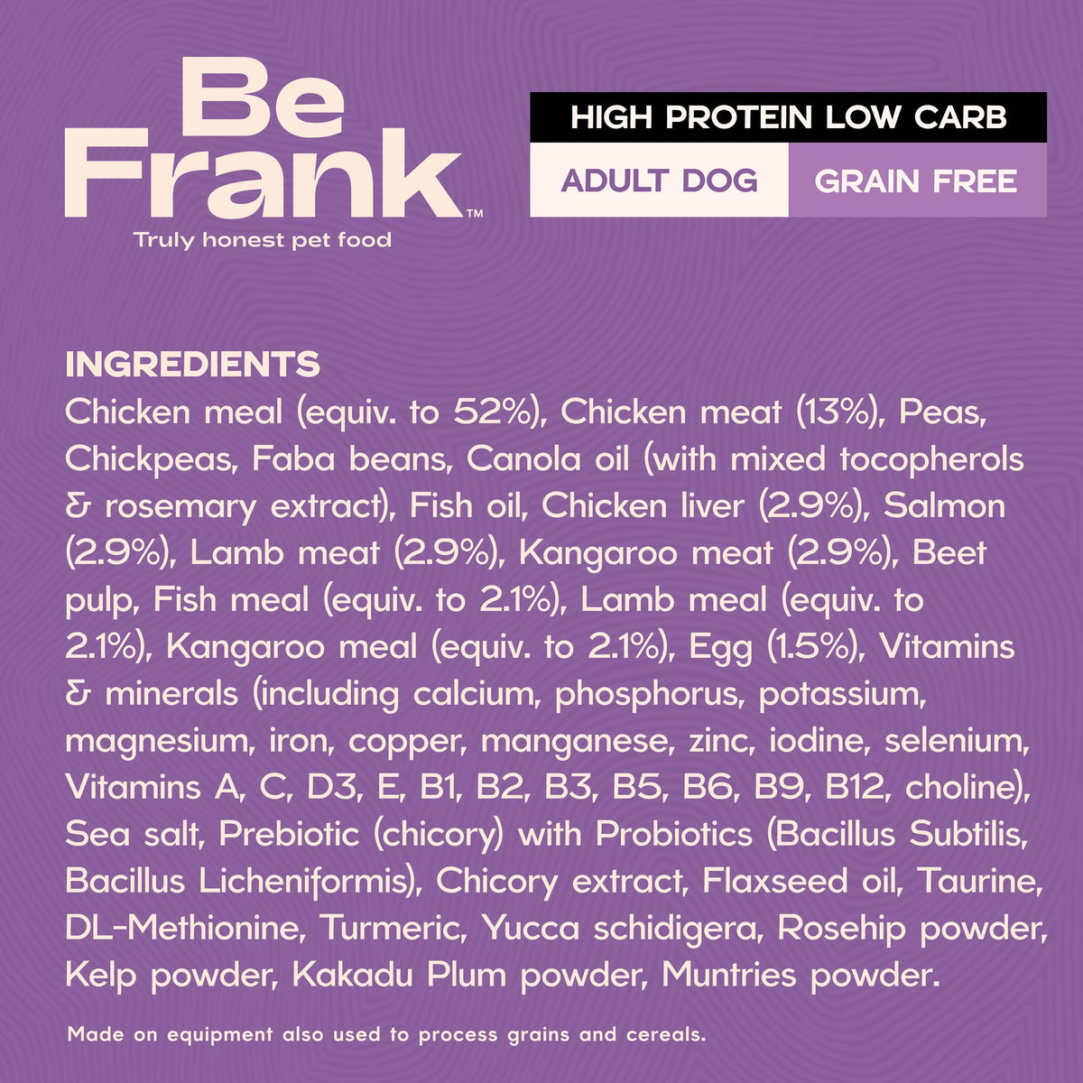 Be Frank Adult Native Harvest Original Blend Dry Dog Food
