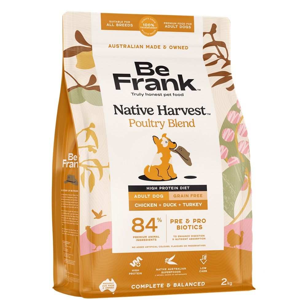 Be Frank Native Harvest Poultry Blend Dry Dog Food