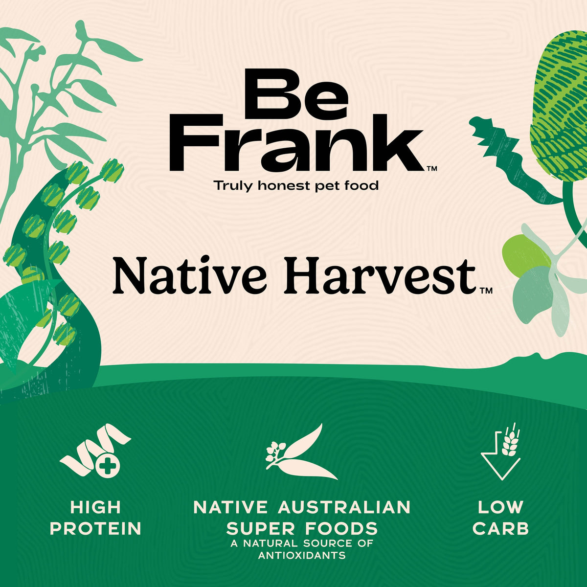 Be Frank Adult Native Harvest Pasture Blend Dry Dog Food