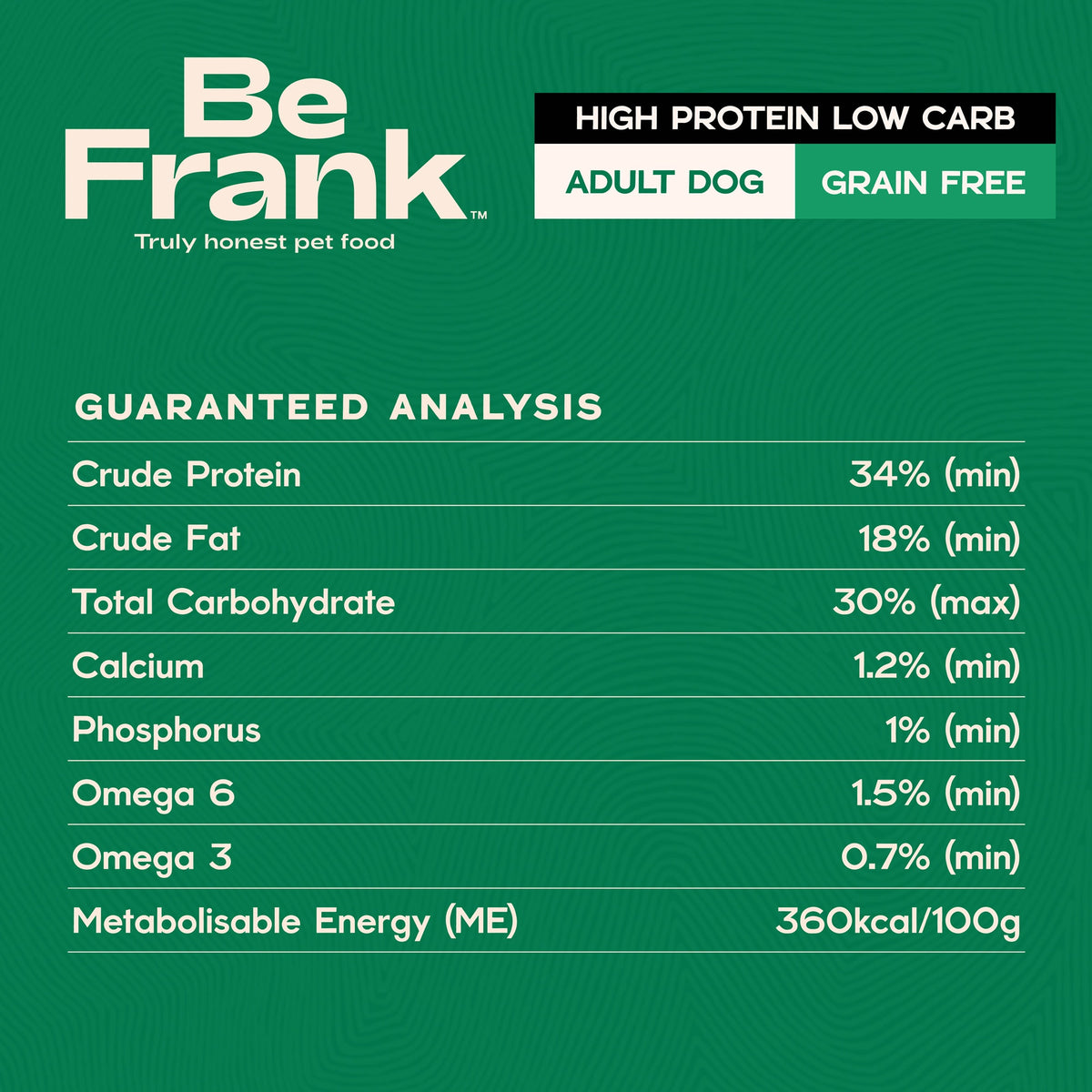 Be Frank Adult Native Harvest Pasture Blend Dry Dog Food