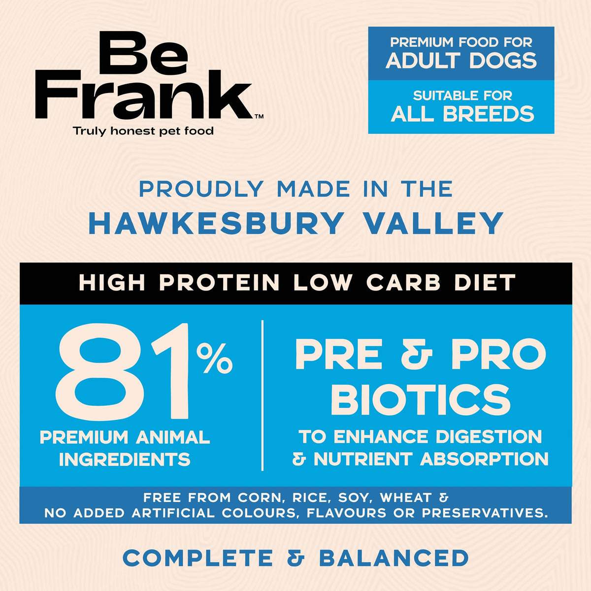 Be Frank Native Harvest Ocean Blend Dry Dog Food