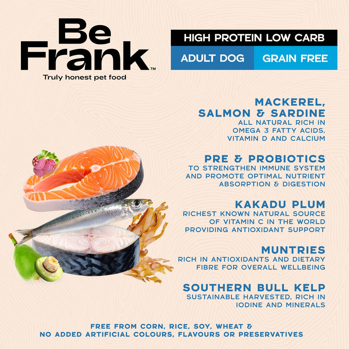 Be Frank Native Harvest Ocean Blend Dry Dog Food
