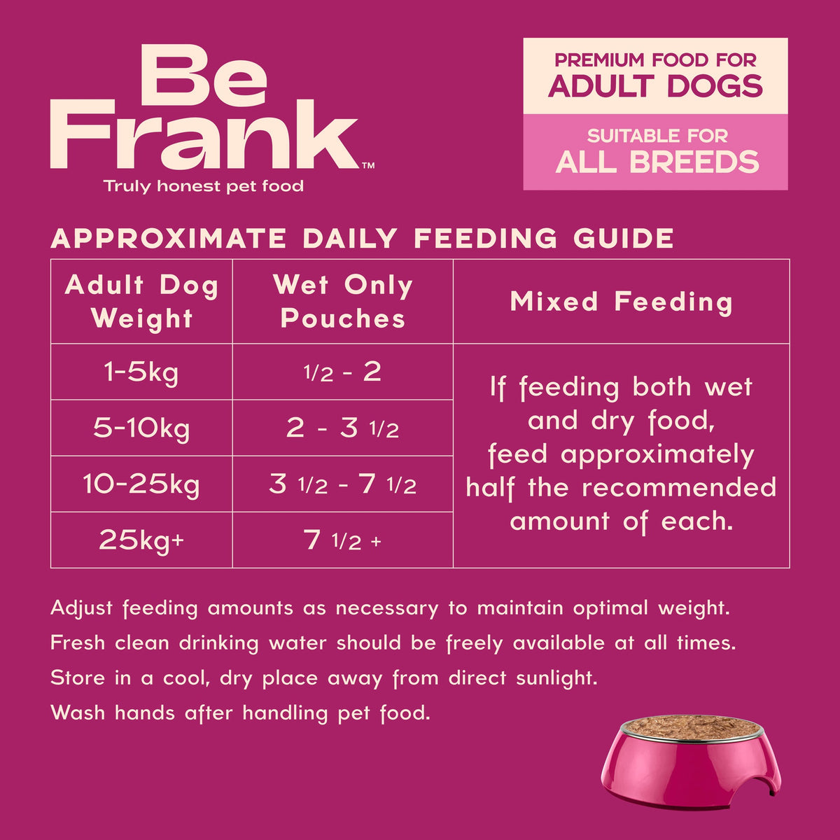 Be Frank Adult Kangaroo & Chicken Pate Wet Dog Food