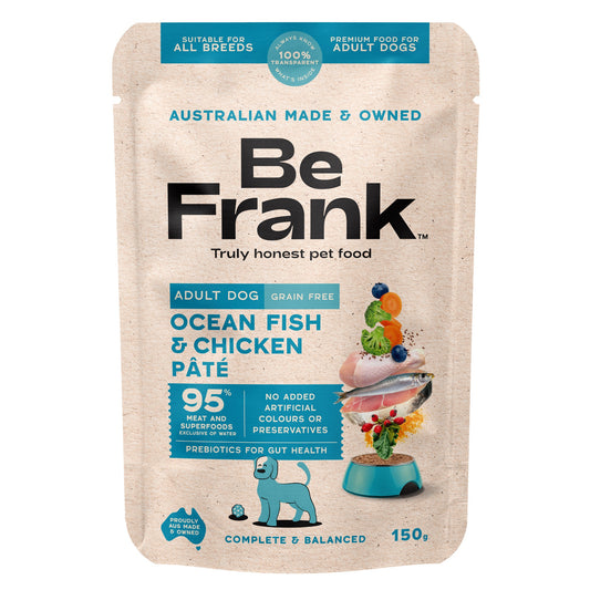 Be Frank Adult Ocean Fish & Chicken Pate Wet Dog Food