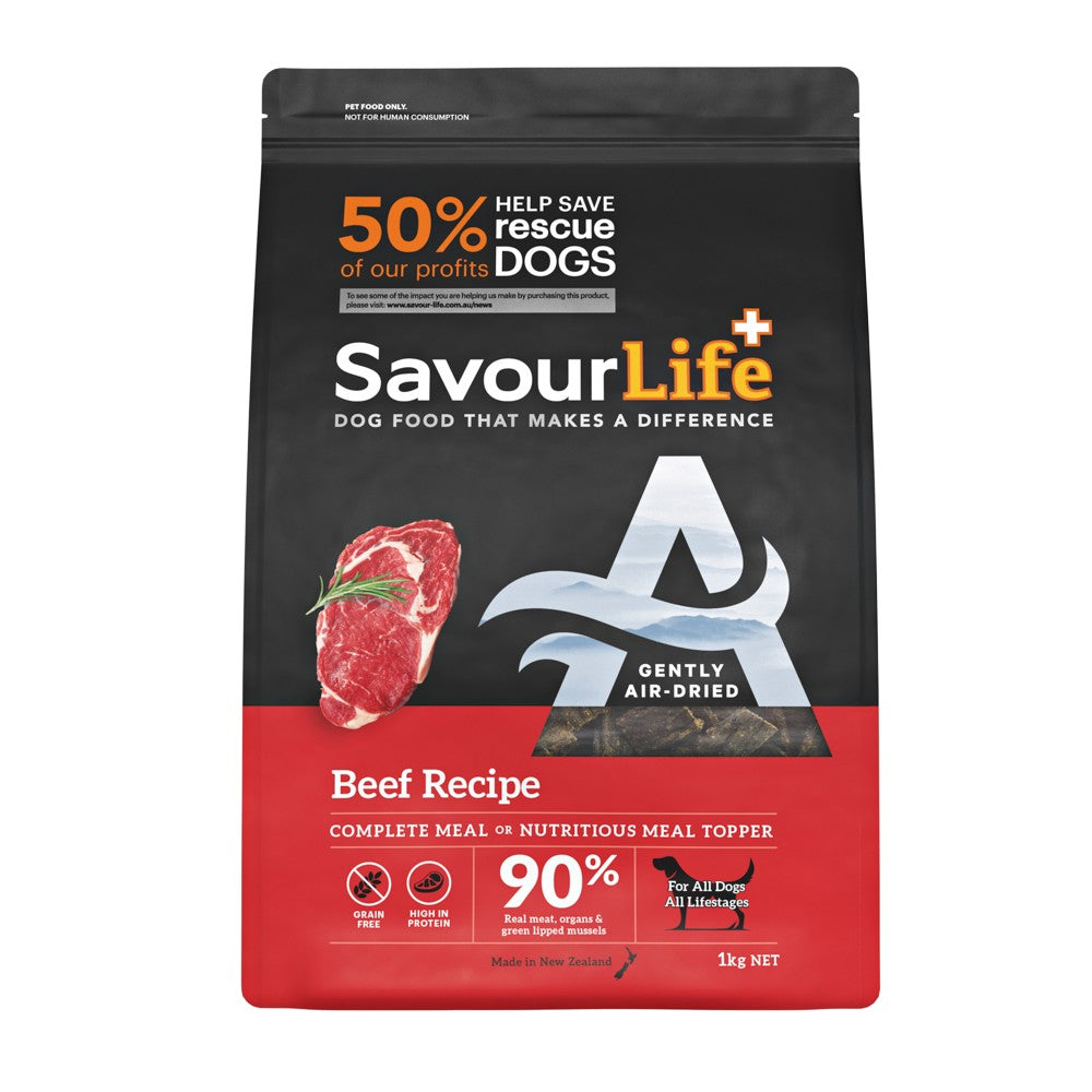 SavourLife Air Dried Adult Beef Recipe Dry Dog Food