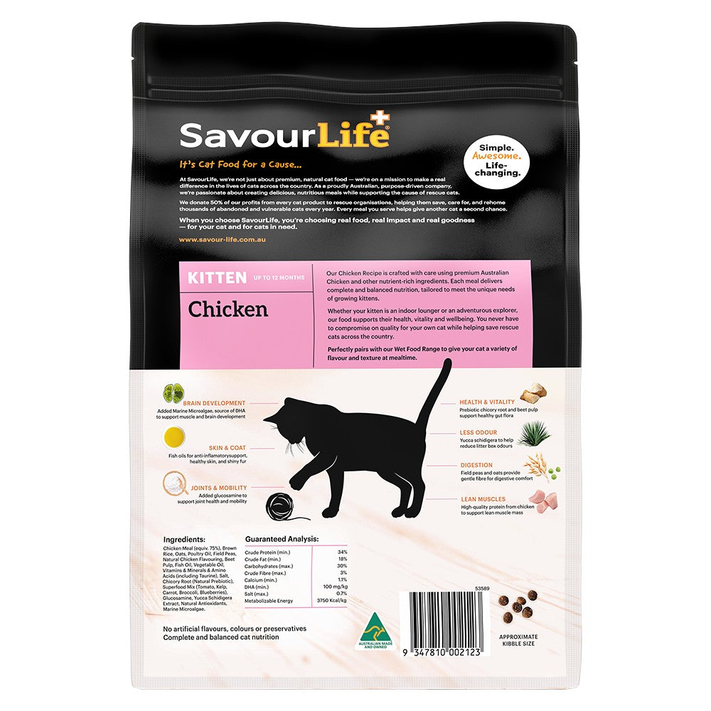 SavourLife Kitten Chicken Dry Cat Food