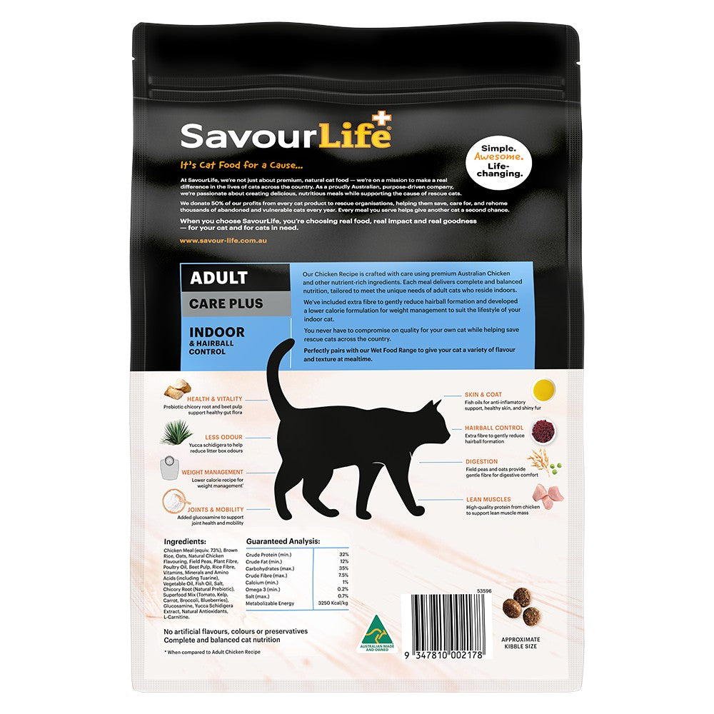 SavourLife Adult Care Plus Hairball Control Chicken Dry Cat Food