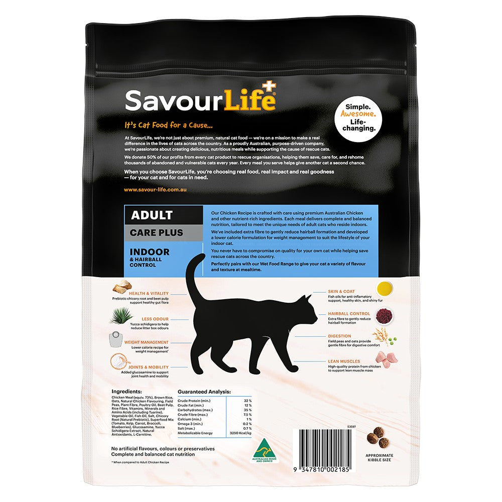 SavourLife Adult Care Plus Hairball Control Chicken Dry Cat Food
