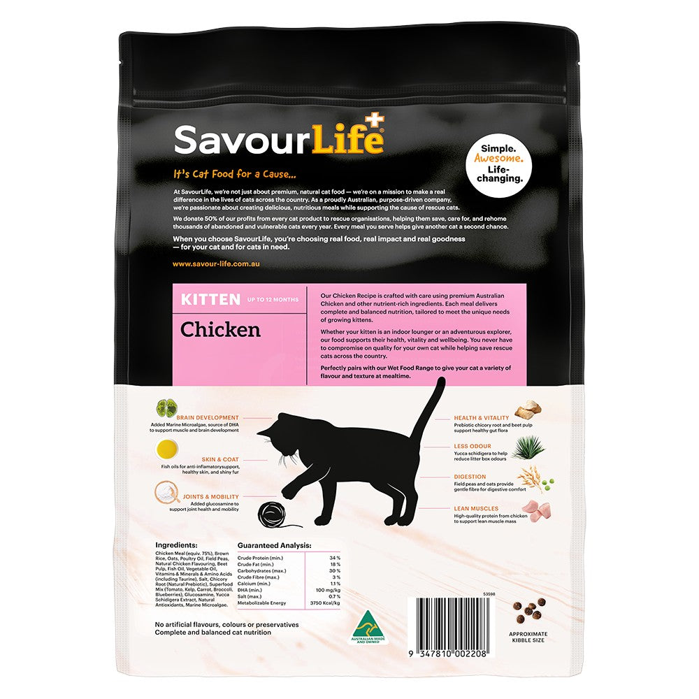 SavourLife Kitten Chicken Dry Cat Food