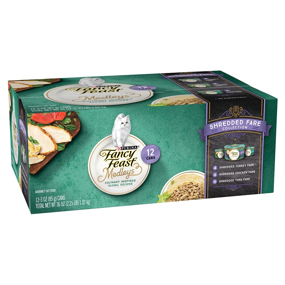 Fancy Feast Medleys Shredded Fare Collection Wet Cat Food
