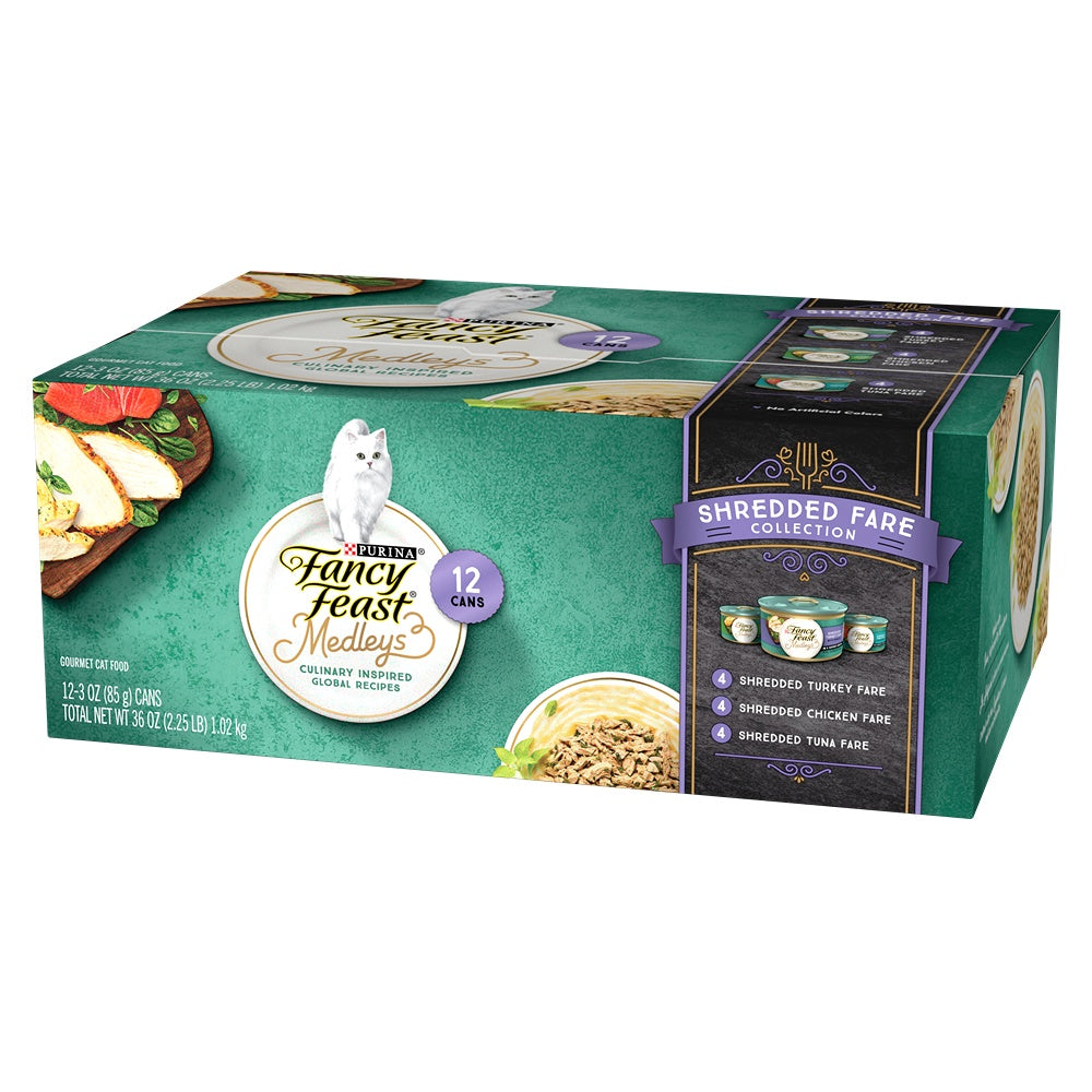 Fancy Feast Medleys Shredded Fare Collection Wet Cat Food