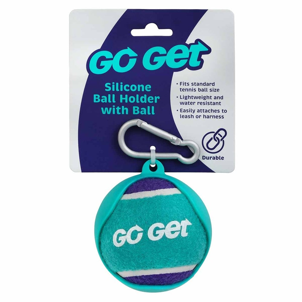 Go Get Silicone Ball Holder with Ball Dog Toy