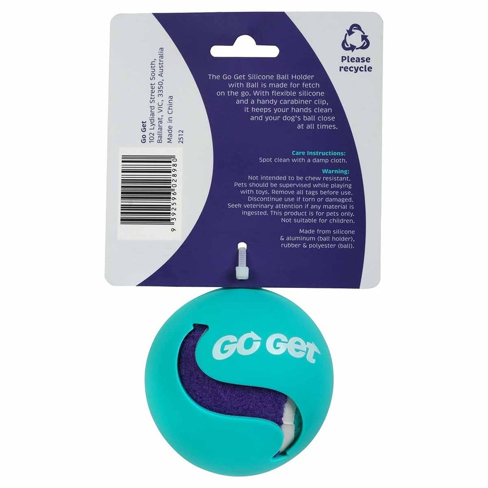 Go Get Silicone Ball Holder with Ball Dog Toy