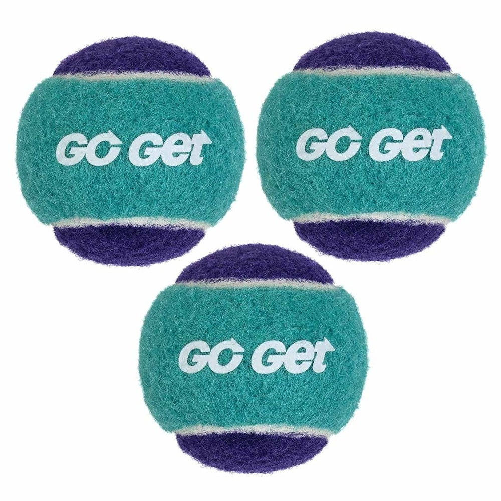 Go Get Squeaker Tennis Balls Dog Toy 3 Pack