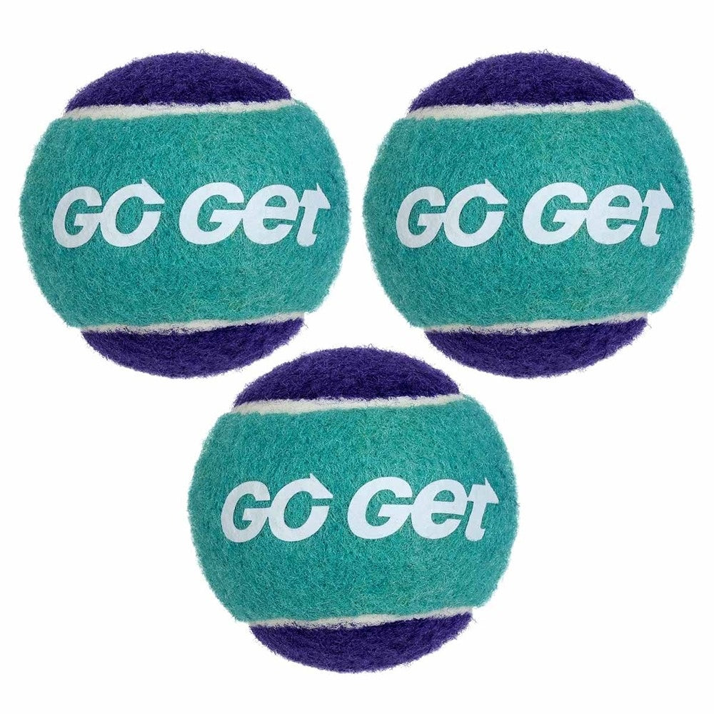 Go Get Squeaker Tennis Balls Dog Toy 3 Pack