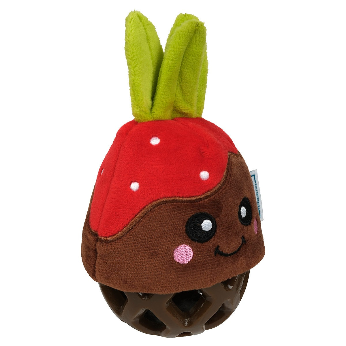 Lexi & Me Strawberry Plush & Rubber Dog Toy
