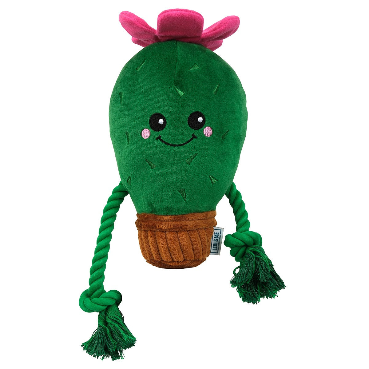Lexi & Me Cactus Plush & Rope Dog Toy